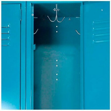 Global Industrial Double Tier Locker, 12x15x36, 6 Door, Unassembled, Blue 652077BL